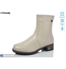Черевики жіночі на зиму (6 пар р.36-41) бежевий  "Trendy"