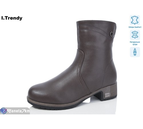 Черевики жіночі на зиму (6 пар р.36-41) коричневий  "Trendy" Черевики жіночі на зиму (6 пар р.36-41) коричневий  "Trendy"