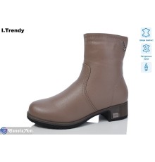 Черевики жіночі на зиму (6 пар р.36-41) коричневий  "Trendy"