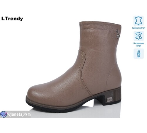 Черевики жіночі на зиму (6 пар р.36-41) коричневий  "Trendy" Черевики жіночі на зиму (6 пар р.36-41) коричневий  "Trendy"