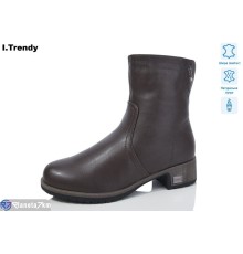 Черевики жіночі на зиму (6 пар р.36-41) коричневий  "Trendy"