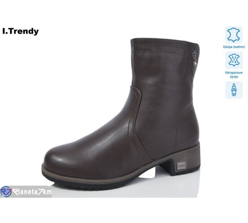 Черевики жіночі на зиму (6 пар р.36-41) коричневий  "Trendy" Черевики жіночі на зиму (6 пар р.36-41) коричневий  "Trendy"