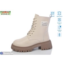 Черевики жіночі на зиму (6 пар р.36-41) бежевий  "HENGJI-ELENA"