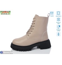 Черевики жіночі на зиму (6 пар р.36-41) бежевий  "HENGJI-ELENA"