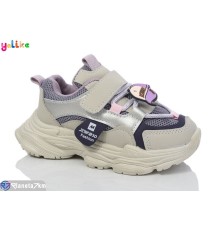 Дитячі кросівки на весну/осінь (10 пар р.27-31) сірий  "Yalike"