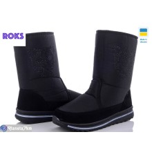 Чоботи жіночі на зиму (6 пар р.37-41) чорний  "Roks"