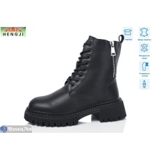 Черевики жіночі на зиму (6 пар р.36-41) чорний  "HENGJI-ELENA"