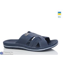 Шлепки чоловічі на літо (8 пар р.40-46) синій  "LOTTOS"