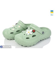 Кроки жіночі на літо (8 пар р.36-41) зелений  "LUCKY"