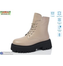 Черевики жіночі на зиму (6 пар р.36-41) бежевий  "HENGJI-ELENA"