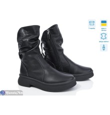 Чоботи жіночі на зиму (6 пар р.36-40) чорний  "GARRA"