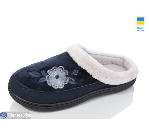 Тапки жіночі на весну/осінь (8 пар р.37-41) синій  "Korka"