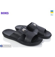 Шлепки чоловічі на літо (8 пар р.40-45) чорний  "Roks"