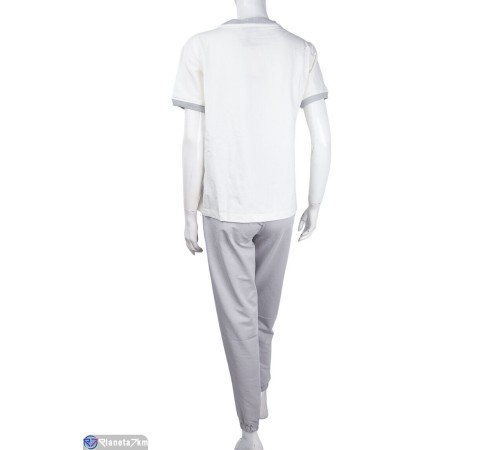 Жіночий костюм на літо (4 шт. р.сетка S-XL) сірий  "Mirella"