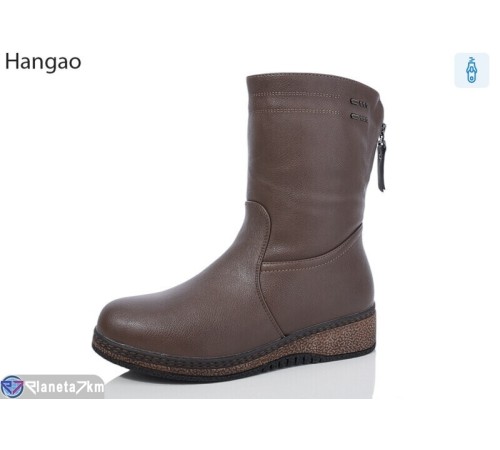 Чоботи жіночі на зиму (8 пар р.37-42) коричневий  "LEFRAT"