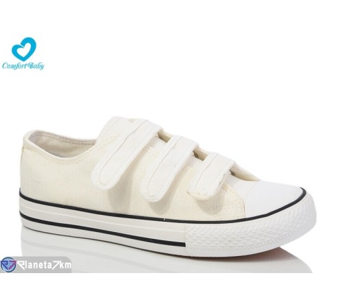 Дитячі кеди на весну/осінь (7 пар р.35-39) білий "Comfort-baby" Дитячі кеди на весну/осінь (7 пар р.35-39) білий "Comfort-baby"