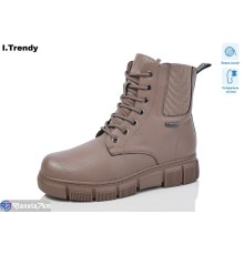 Черевики жіночі на зиму (6 пар р.37-42) бежевий  "Trendy"
