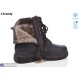 Черевики жіночі на зиму (6 пар р.37-42) коричневий  "Trendy"