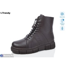 Черевики жіночі на зиму (6 пар р.37-42) коричневий  "Trendy"