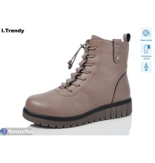 Черевики жіночі на зиму (6 пар р.37-42) бежевий  "Trendy"