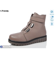 Черевики жіночі на зиму (6 пар р.37-42) коричневий  "Trendy"