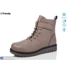 Черевики жіночі на зиму (6 пар р.37-42) бежевий  "Trendy"