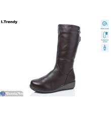 Чоботи жіночі на зиму (6 пар р.37-42) коричневий  "Trendy" Чоботи жіночі на зиму (6 пар р.37-42) коричневий  "Trendy"
