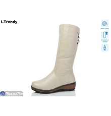 Чоботи жіночі на зиму (6 пар р.36-41) бежевий  "Trendy" Чоботи жіночі на зиму (6 пар р.36-41) бежевий  "Trendy"
