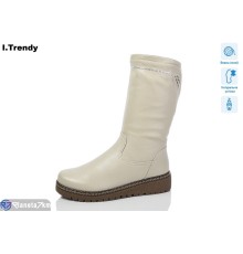 Чоботи жіночі на зиму (6 пар р.37-42) бежевий  "Trendy" Чоботи жіночі на зиму (6 пар р.37-42) бежевий  "Trendy"