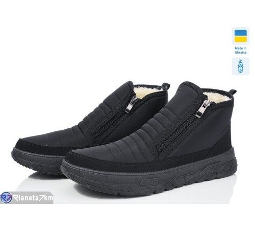 Черевики чоловічі на зиму (6 пар р.41-45) чорний  "OLLA"