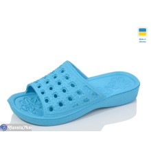 Шлепки жіночі на літо (6 пар р.36-41) блакитний  "LOTTOS"