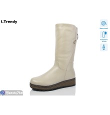Чоботи жіночі на зиму (6 пар р.37-42) бежевий  "Trendy"