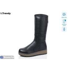 Чоботи жіночі на зиму (6 пар р.37-42) чорний  "Trendy"