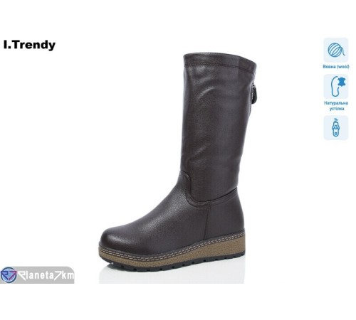 Чоботи жіночі на зиму (6 пар р.37-42) коричневий "Trendy" Чоботи жіночі на зиму (6 пар р.37-42) коричневий "Trendy"