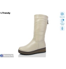 Чоботи жіночі на зиму (6 пар р.37-42) бежевий  "Trendy"