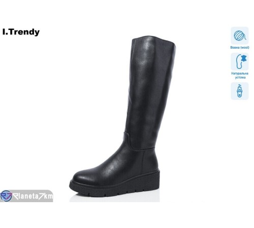 Чоботи жіночі на зиму (6 пар р.36-41) чорний  "Trendy" Чоботи жіночі на зиму (6 пар р.36-41) чорний  "Trendy"