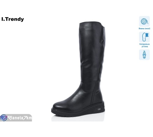 Чоботи жіночі на зиму (6 пар р.36-41) чорний  "Trendy" Чоботи жіночі на зиму (6 пар р.36-41) чорний  "Trendy"