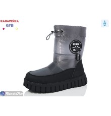 Дутики дитячі на зиму (8 пар р.32-37) срібний  "GFB-Канарейка"
