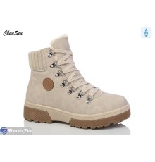 Черевики жіночі на зиму (8 пар р.37-42) бежевий  "Chunsen"