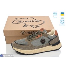 Кросівки чоловічі на весну/осінь (8 пар р.41-46) хакі  "Restime"