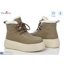 Черевики жіночі на зиму (8 пар р.36-41) хакі  "Veagia-ADA"