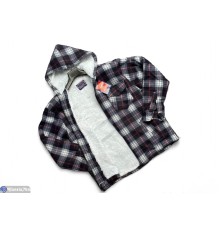 Сорочка чоловіча на зиму (5 шт. р.сетка M/L-3XL/4XL) чорний  "Peton"