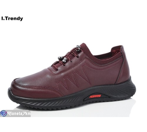 Кросівки жіночі на весну/осінь (8 пар р.36-41) бордовий  "Trendy"