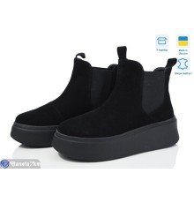 Черевики жіночі на весну/осінь (6 пар р.36-40) чорний  "Linda"