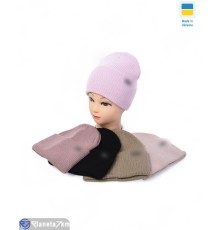 Шапка жіноча на зиму (5 шт. р.сетка 56-60) мікс  "Angell"