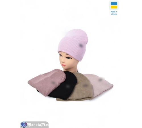 Шапка жіноча на зиму (5 шт. р.сетка 56-60) мікс  "Angell"