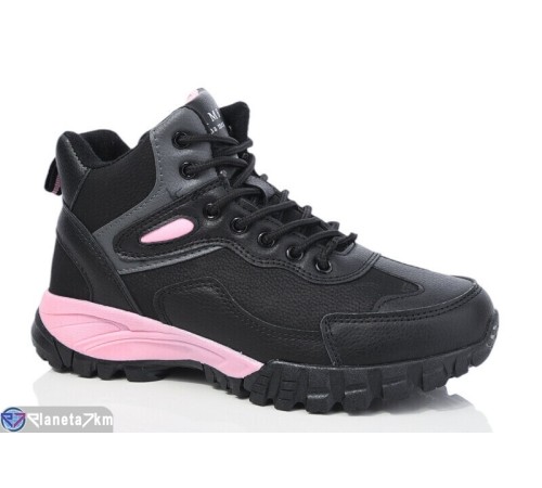 Кросівки жіночі на зиму (8 пар р.36-41) чорний  "KOMBO"