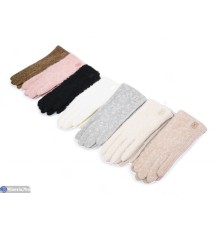 Рукавички жіночі на зиму (12 шт. р.сетка 6,5-7,5) мікс  "RUBIBAS"