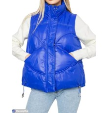 Жилетка жіноча на зиму (5 шт. р.сетка М-2XL) синій  "Masari"
