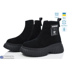 Черевики жіночі на зиму (6 пар р.36-40) чорний  "Speranza"